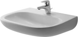 Duravit D-Code mosdótál 55x43 cm félkör alakú klasszikus fehér fényes 23115500002 (23115500002)
