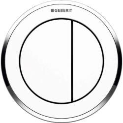 Geberit Typ 10 öblítő gomb WC-hez fényezett króm-fehér 116.056. KJ. 1