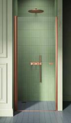 NEW TRENDY New Soleo Copper Brushed zuhanyajtók 100 cm dönthető réz csiszolt/átlátszó üveg D-0492A (D0492A)