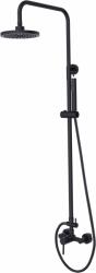 Besco Decco zuhany készlet fal trópusi zuhany opcióval fekete BP-DIN-CZ (BPDINCZ)