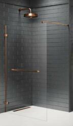 NEW TRENDY Avexa Copper Brushed zuhanykabin fal walk-in 70 cm réz csiszolt/átlátszó üveg EXK-7156