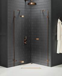 NEW TRENDY Avexa Copper Brushed zuhanykabin 80x80 cm réz csiszolt/átlátszó üveg EXK-3818