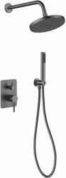 Besco Decco zuhany készlet beépített trópusi zuhany opcióval grafit BP-DII-GR (BPDIIGR)