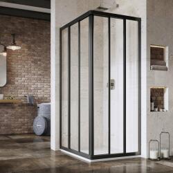 RAVAK Supernova zuhanyajtók 75 cm tolható fekete matt/átlátszó üveg 15V303R2Z1 (15V303R2Z1)