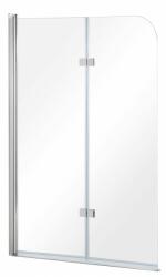 Besco Avigo zuhanyparaván 100 cm kétrészes króm fényes/átlátszó üveg PNA-2S (PNA2S)