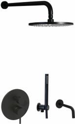 PAFFONI Light kád és zuhany szett beépített fekete LIG019ZSCW3A. NO (LIG019ZSCW3ANO)