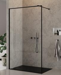 NEW TRENDY New Modus Black zuhanykabin fal walk-in 110 cm fekete matt/átlátszó üveg EXK-5559