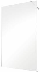 Besco Eco-N zuhanykabin fal walk-in 90 cm króm fényes/átlátszó üveg EN-90-195C (EN90195C)