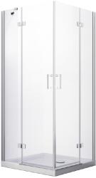 Besco Viva zuhanykabin 80x80 cm négyzet króm fényes/átlátszó üveg VK-80-195-C (VK80195C)