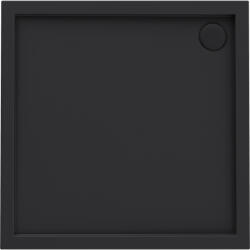 Oltens Superior négyzet alakú zuhanytálca 80x80 cm fekete 17002300 (17002300)
