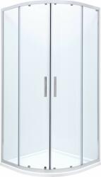 Roca Town-N zuhanykabin 80x80 cm félkör alakú króm fényes/átlátszó üveg AMP2508012M (AMP2508012M)