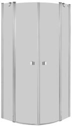 Roca Capital zuhanykabin 90x90 cm félkör alakú króm fényes/átlátszó üveg AM4309012M (AM4309012M)