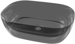 Lavita Queen mosdótál 50x34 cm ovális mosdótálak fekete matt 5900378341079 (5900378341079)
