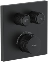 Oltens Onega kád és zuhany csaptelep süllyesztett z termosztáttal fekete matt 34602300 (34602300)