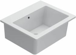 Globo Forty3 mosdótál 60x50 cm négyszögletes klasszikus fehér fényes FO063BI (FO063BI)