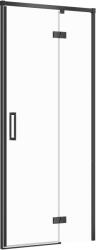 Cersanit Larga zuhanyajtók 90 cm dönthető fekete matt/átlátszó üveg S932-124