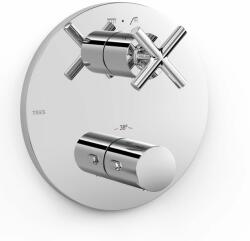 TRES Mont Blanc kád és zuhany csaptelep süllyesztett z termosztáttal króm 28325001 (28325001)