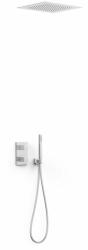 TRES Therm-Box zuhany készlet beépített termosztáttal trópusi zuhany opcióval króm 00625005