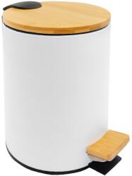 SAPHO Bambus szemeteskosár 5 l fehér BI007 (BI007)