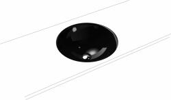 KALDEWEI Classic mosdótál 42x42 cm kerek alulról beépíthető fekete 910006003701 (910006003701)