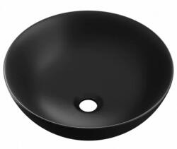 Excellent Luqa mosdótál 40x40 cm kerek mosdótálak fekete CEAC. 6401.400. BLM (CEAC6401400BLM)