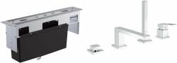 GROHE Készlet kád és zuhany csaptelep Grohe Eurocube 19897001, elem a fürdőkád felszereléséhez Grohe Veris 29037000
