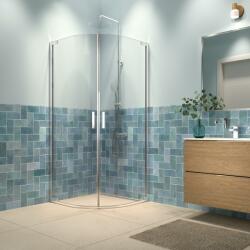 Sealskin INC zuhanykabin 100x100 cm félkör alakú króm fényes/átlátszó üveg XI6410C6265100 (XI6410C6265100)