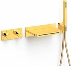 TRES B-System kád és zuhany csaptelep süllyesztett z termosztáttal arany 30725207OR (30725207OR)