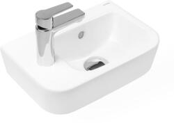 Oltens Vernal mosdótál 37x24.5 cm félkör alakú klasszikus fehér 41004000 (41004000)