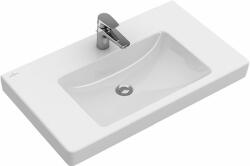 Villeroy & Boch Subway 2.0 mosdótál 80x47 cm négyszögletes klasszikus-beépíthető-pulttal együtt fehér 71758G01