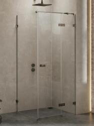 NEW TRENDY Avexa Gunmetal Brushed zuhanykabin 120x90 cm négyszögletes fegyverszürke szín csiszolt/átlátszó üveg EXK-3359 (EXK3359)