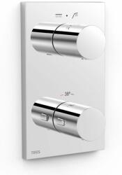 TRES Therm-Box kád és zuhany csaptelep süllyesztett z termosztáttal króm 06225001 (06225001)