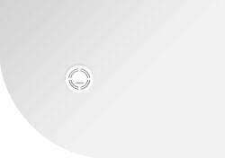 POLYSAN Flexia félkör alakú zuhanytálca 120x80 cm fehér 91291 (91291)