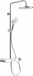 Duravit Shower Systems zuhany készlet fal termosztáttal króm-fehér TH4382008005