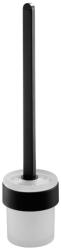 BISK Futura black wc kefe felrögzíthető üveg-fekete 02958