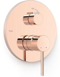 TRES Selection kád és zuhany csaptelep süllyesztett arany 26228110OR (26228110OR)