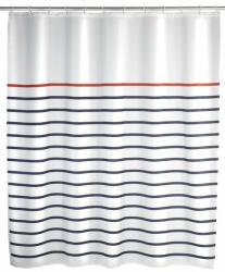 Wenko Marine zuhanyfüggöny 200x180 cm fehér-kék 20964100