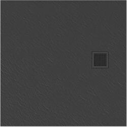 New Trendy Mori négyzet alakú zuhanytálca 90x90 cm szürke B-0395 (B0395)