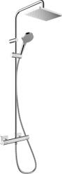 Hansgrohe Vernis Shape zuhany készlet fal termosztáttal trópusi zuhany opcióval króm 26319000