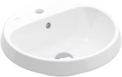 Villeroy & Boch Architectura mosdótál 45x45 cm kerek süllyesztett fehér fényes 5A6545R1 (5A6545R1)