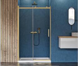 NEW TRENDY Sling Satin Gold zuhanyajtók 100 cm tolható arany félfényes/átlátszó üveg D-0388A (D0388A)