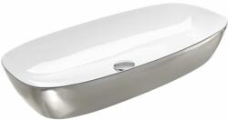 CATALANO Green mosdótál 80x40 cm ovális mosdótálak fehér-ezüst 0622800041 (0622800041)