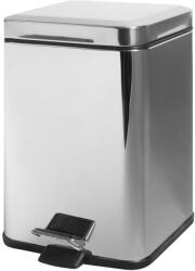 BISK Masterline szemeteskosár 6 l króm-fekete 00122 (00122)