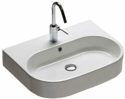 Hatria Area mosdótál 60x45 cm félkör alakú klasszikus-mosdótálak fehér Y0UH01