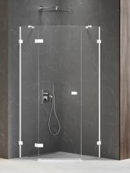 NEW TRENDY Avexa White zuhanykabin 90x90 cm fehér matt/átlátszó üveg EXK-3864