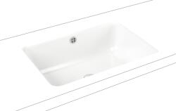 KALDEWEI Cayono mosdótál 59.6x42.6 cm négyszögletes alulról beépíthető fehér 913706000001