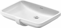 Duravit No. 1 mosdótál 58.5x55.4 cm négyszögletes alulról beépíthető fehér 03955500282