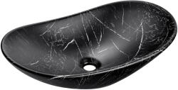Comad Lena mosdótál 61.5x36 cm ovális mosdótálak fekete UN-LENA-MB2 (UNLENAMB2)