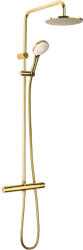 Oltens Atran zuhany készlet fal termosztáttal trópusi zuhany opcióval arany fényes 36500800 (36500800)