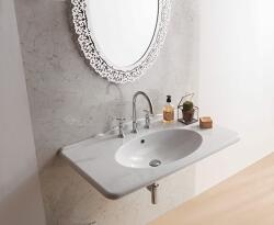 Globo Paestum mosdótál 100x55 cm négyszögletes klasszikus fehér PA023. BI (PA023BI)